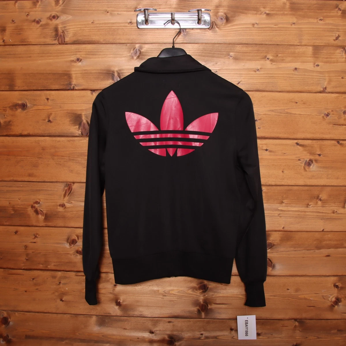 Felpa adidas nera e clearance fucsia
