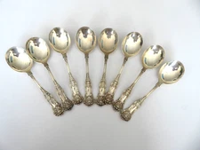 1898 Antique Dominick Haff New King Sterling Silver 6 3/4" Gumbo Soup Spoon