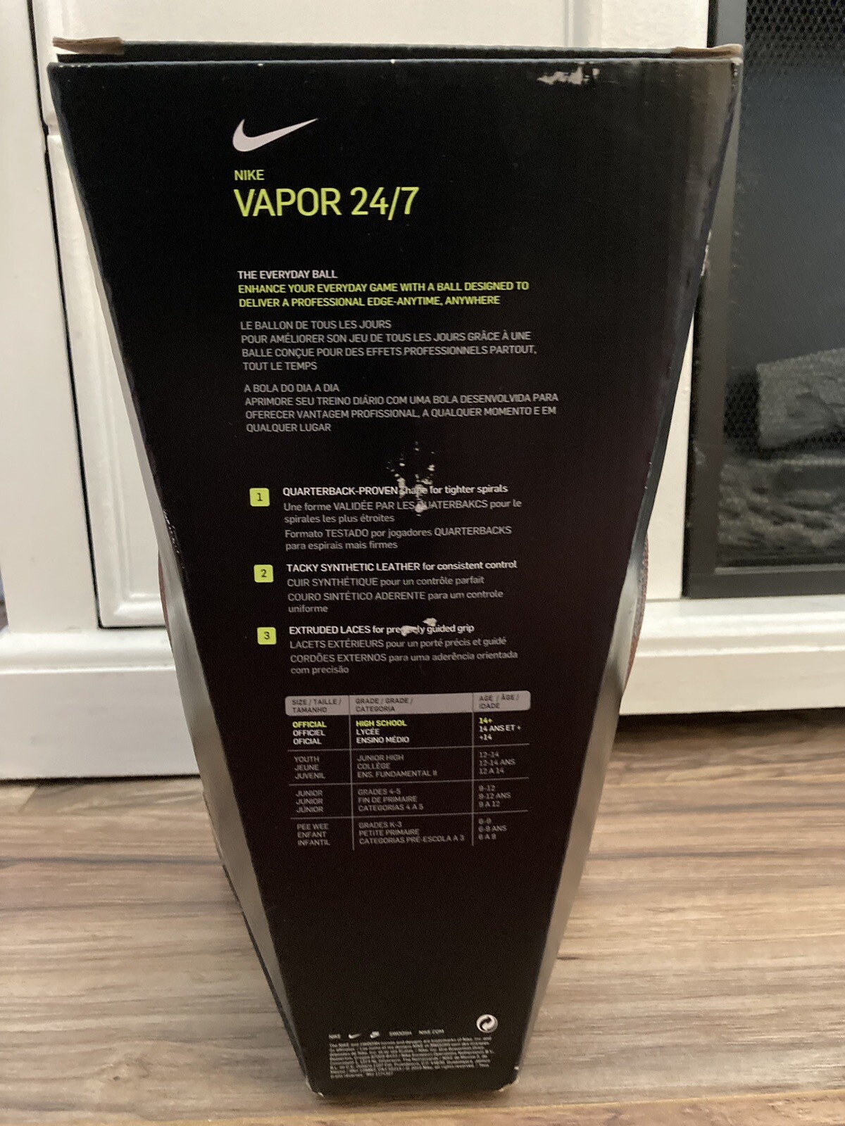 Nike Vapor 24/7 Football Official High School Size New In Box eBay