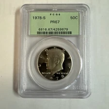 1978 -S Kennedy Proof Half Dollar PR67 PCGS