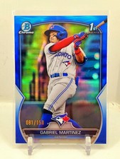 2023 Bowman Chrome 1st Gabriel Martinez Blue Refractor 81/150 Jays ROOKIE RC SP