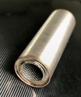 Sportschalldämpfer Universal Edelstahl 2,5 Zoll 63,5 mm 100 x 300mm
