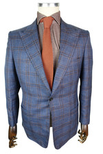 £1732 CAD & THE DANDY BESPOKE SUMMER PEAK LAPEL SAVILE ROW 38s 48s SMALL ITALY