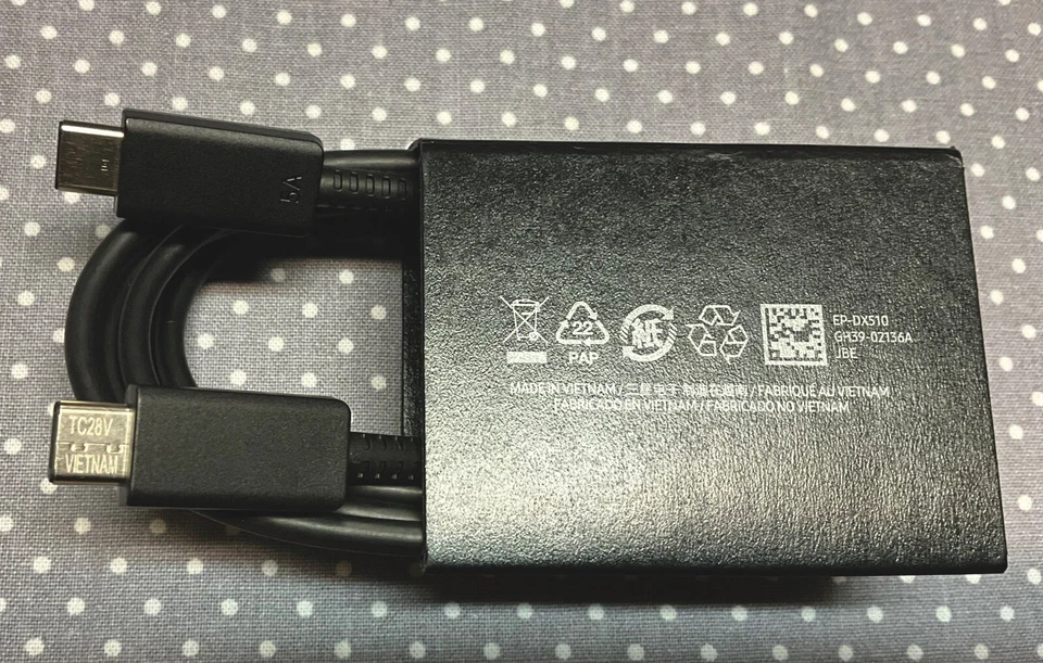 Samsung 6FT(1.8m) USB C to C Fast Charging 2.0 Cable DX510 5AMP 100Watt Type-C - Image 3 of 4