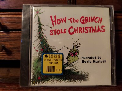 Dr. Seuss - How the Grinch Stole Christmas 1995 by Boris Karloff CD SEALED NIP