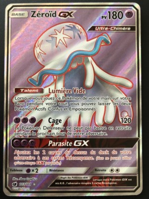 Pokemon Karte ZEROID 103/111 GX Full Art FA Sonne & Mond 4 SL4 FR NEU