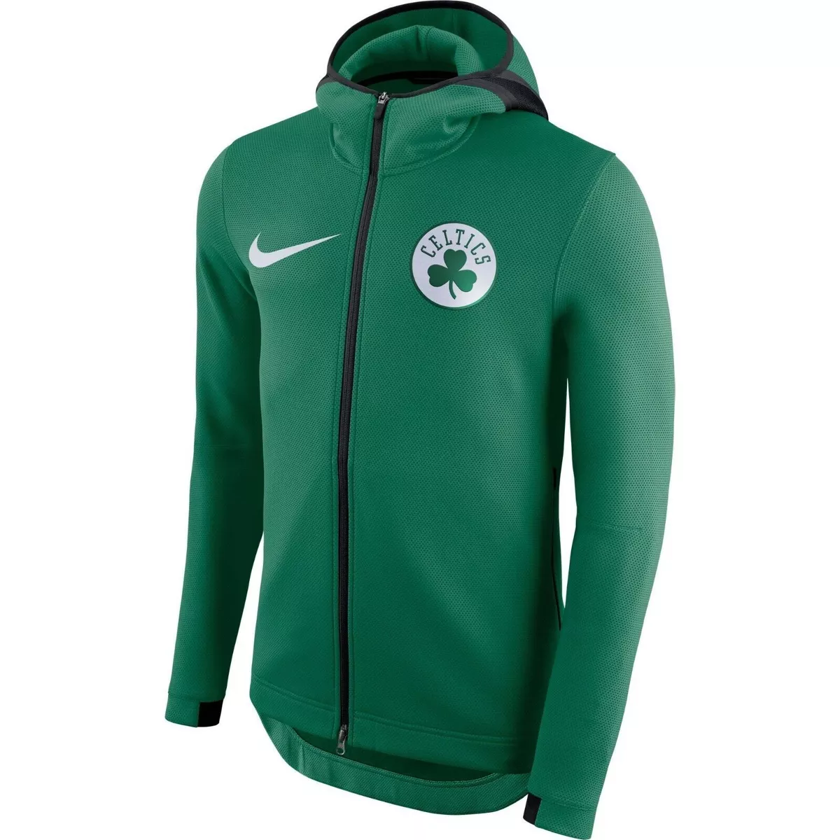 Nike Men's Boston Celtics Dry Showtime Full-Zip Hoodie - Medium