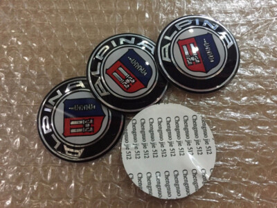 4 Stück 56 mm Alpina Radnabenkappen Aufkleber Emblem Badge Logo Sticker