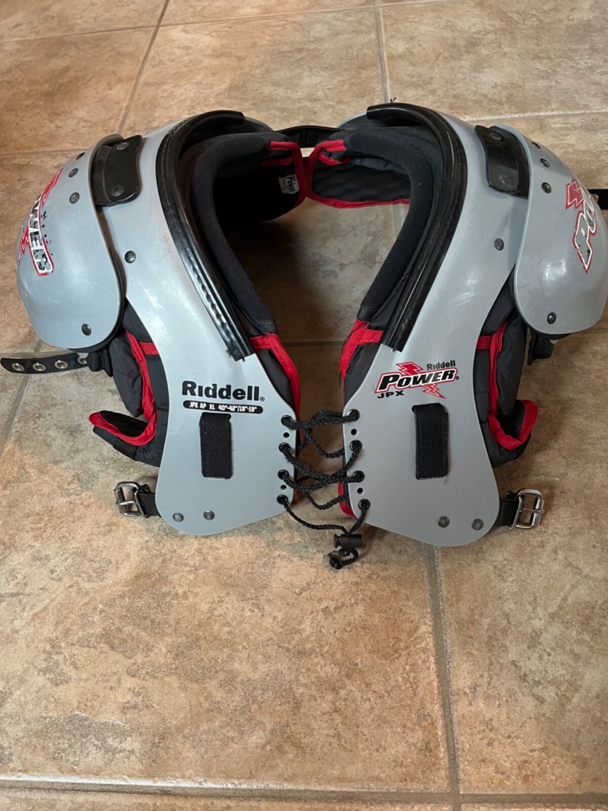 Riddell Power JPX AP XL 40"42"/18"19" Football Shoulder Pads Made In