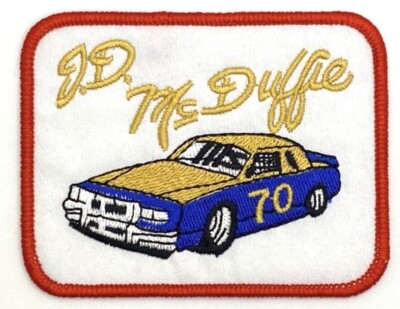 J. D. McDuffie Daytona 500 NASCAR Racing Cap Hat Patch Vintage Retro Style