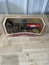 Vintage 1990 Ertl 1:16 True Value Hardware Horse Wagon Coin Bank, 7624, NIB