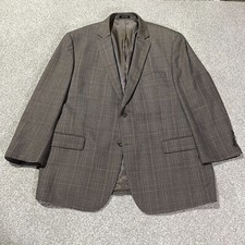 Pronto Uomo Platinum 100 Wool Sport Coat Gray Blue 48L Sleeves Fit as a Short 