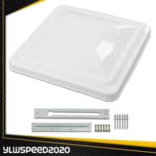 Fit For 14" x 14" Replacement White Roof Vent Cover Camper RV Trailer Ventline
