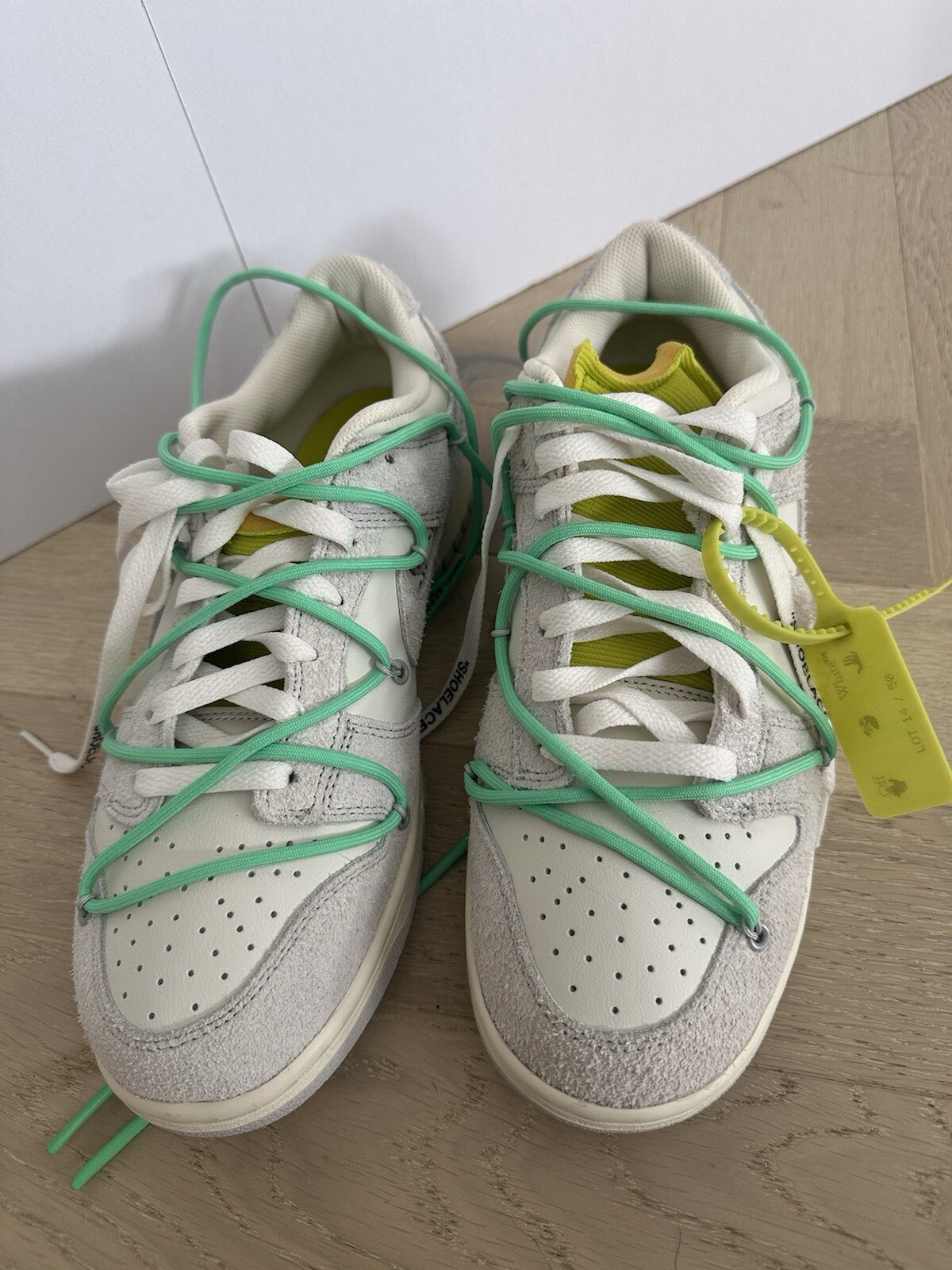OFF WHITE X NIKE Taglia 10 Nike Off White x Dunk Low lotto 14 di 50