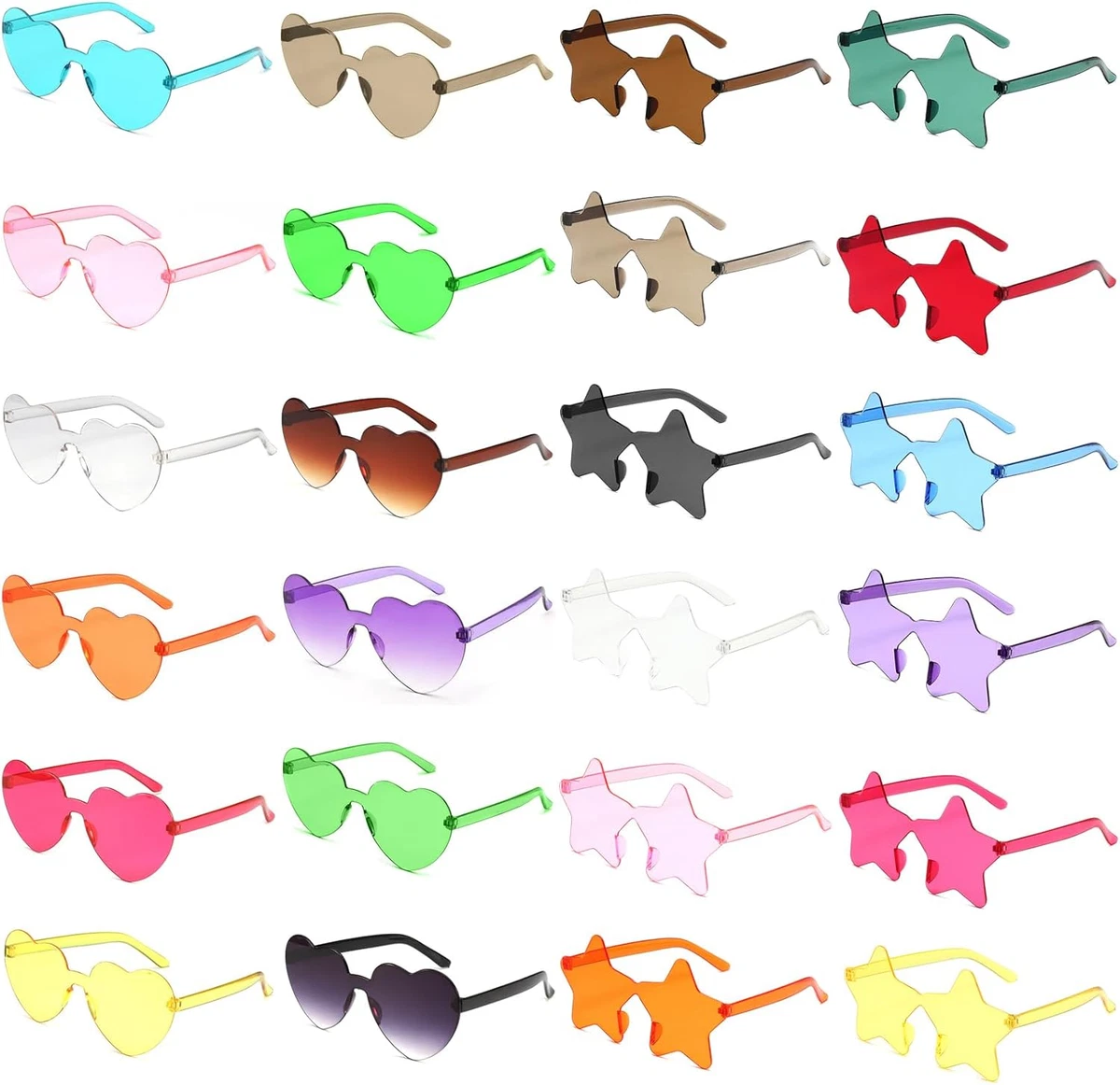 Occhiali Da Sole A Cuore Polarizzati Per Donna - Senza Montatura Trasparenti - Lenti Blu - Inception Pro Infinite