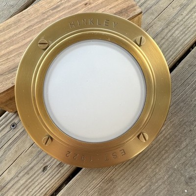 Hinkley Lighting 32704 Porte 7''W LED Flush Mount Bowl Ceiling - Brass