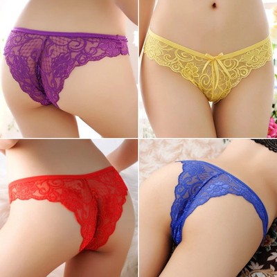 Women Sexy G-String Underwear Lace Panties Lingerie Thong Low Waist Intimates