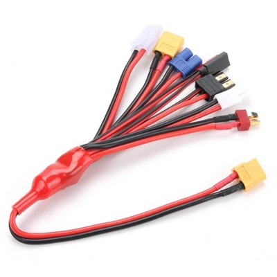 RC Convert Cable 8 in 1 Car Truck Charger Splitter Lipo Battery Adapter Cable