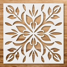 Geometric Abstract Pattern Wall Art Reusable Plastic Stencil - StencilAir