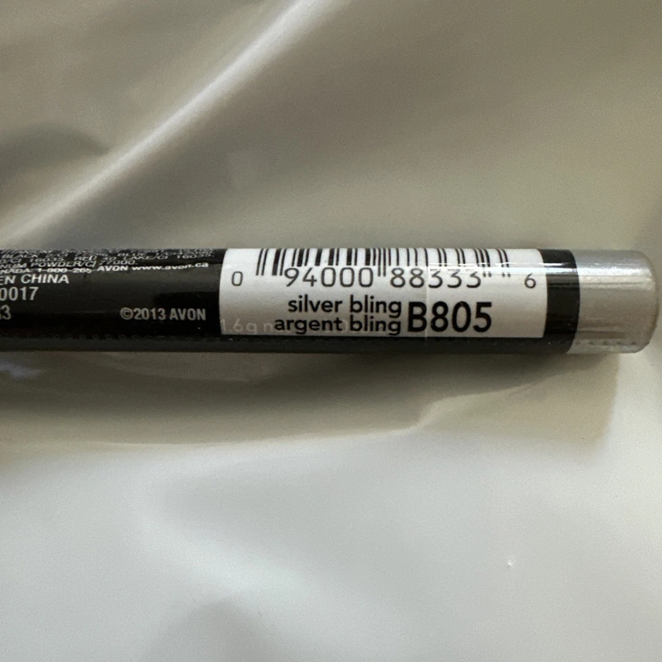 Two Avon Big Color Eye Pencil Diamonds Crayon Silver Bling B805 DISCONTINUED  - Image 2 of 3