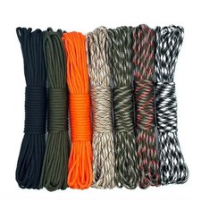 15m 7-Core 550 Paracord Rope Dia.4mm Cord For Outdoor Camping Parachute Survival