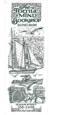 Bookmark, The Fertile Mind Bookshop, Belfast, Maine c1980s