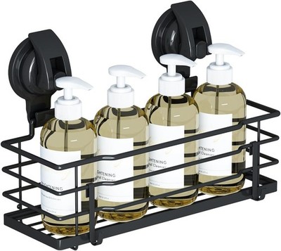 Suct Cup , Shower Shelf Soap Dish with Hooks for