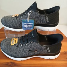 Skechers Slip-ins Womens 9 Summits Dazzling Haze Black Grey Sneakers 149937