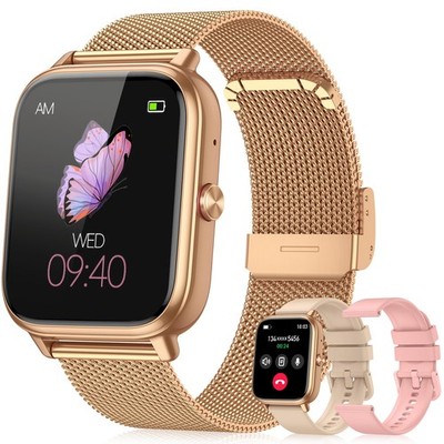 Smart Watch for Women Men- 1000mAh Battery Answer/Make Call, Fitness Step Tra...