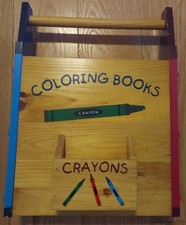 Crayons Coloring Book Holder