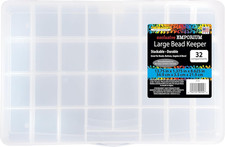 - Large Bead Keeper Storage Box, 32 Compartment - 2176