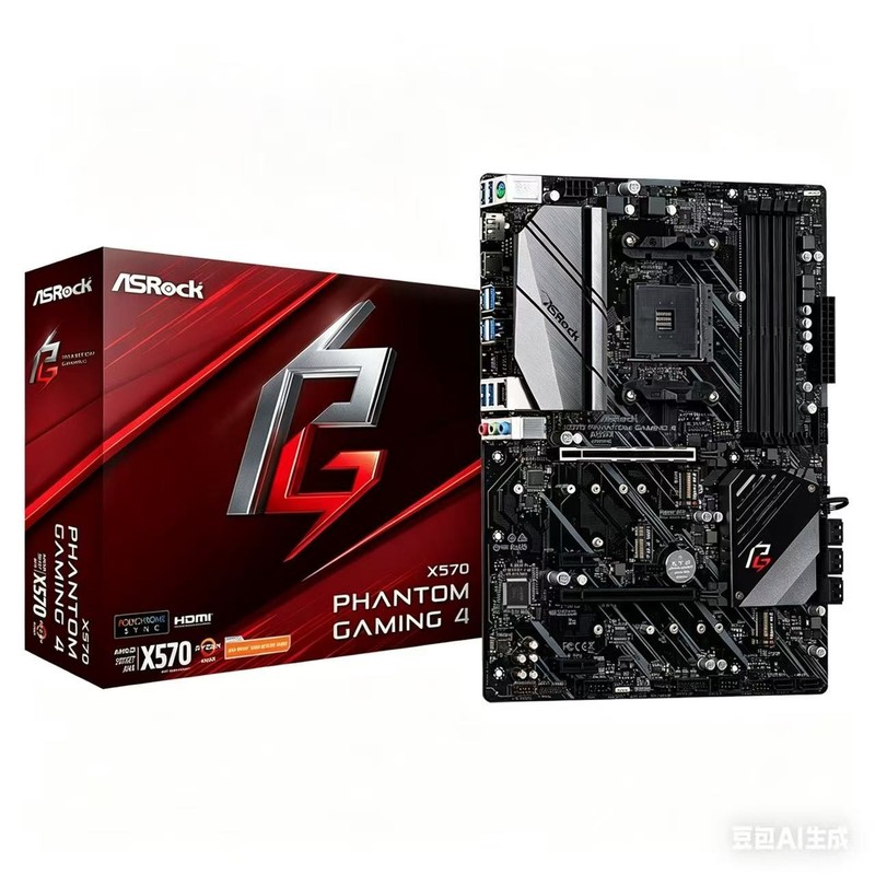 ASRock AMD X570 Motherboard ATX X570 Phantom Gaming 4 AM4 DDR4 SATA3 HDMI DP NEW