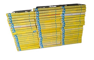 Near Complete Nancy Drew Hardcover Book Set #1-#56 **VERY GOOD** Glossy covers