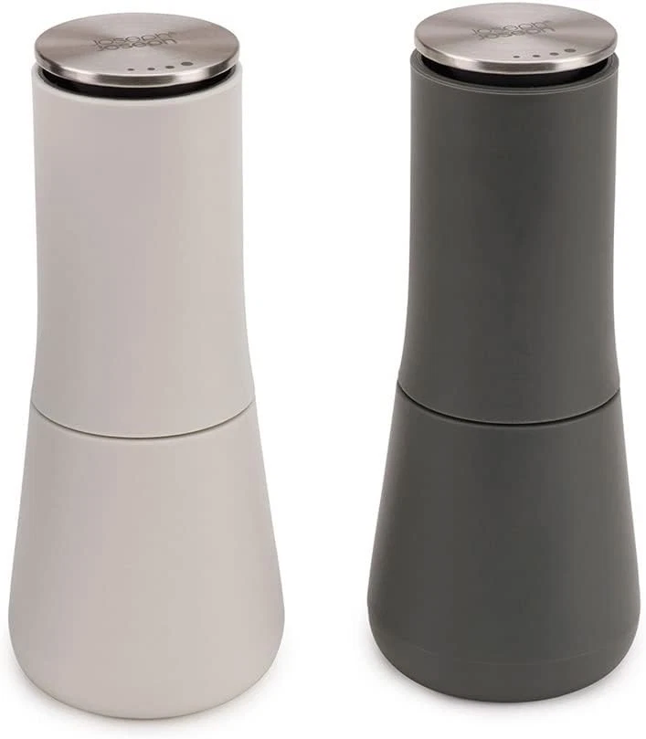 Joseph Milltop Salt and Pepper Grinder Set with Adjustable Grind Gray