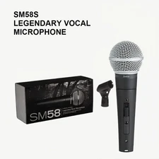 SM58S Dynamic Vocal Microphone with On/Off Switch free shipping