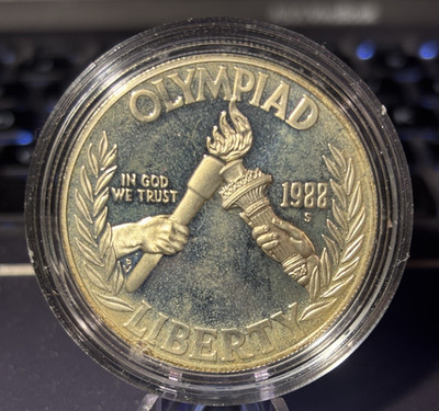 1988 S Seoul Olympiad Commemorative Proof Silver $1 Dollar-90% Silver-.7734 ASW