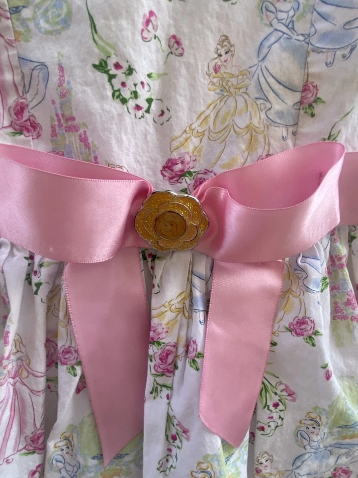 DISNEY STORE Princesa Algodón Bella Vestido Elegante Cenicienta Aurora Niñas 7 Foto 3 de 4