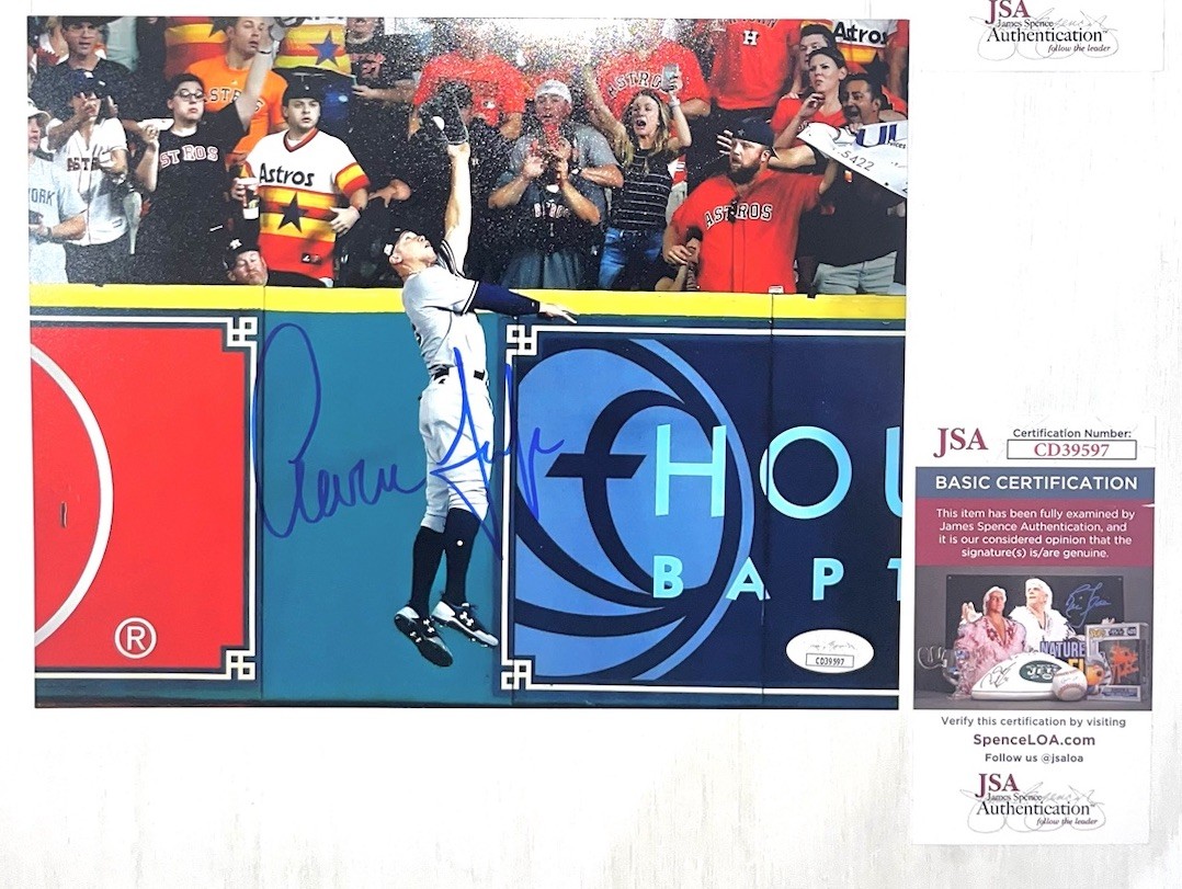 Aaron Judge Autographed Signed New York Yankees 8x10 Photo JSA COA Yankees MVP 