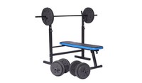 Pro Fitness Foldable Weight Bench with 50kg Weight Package Home Gym