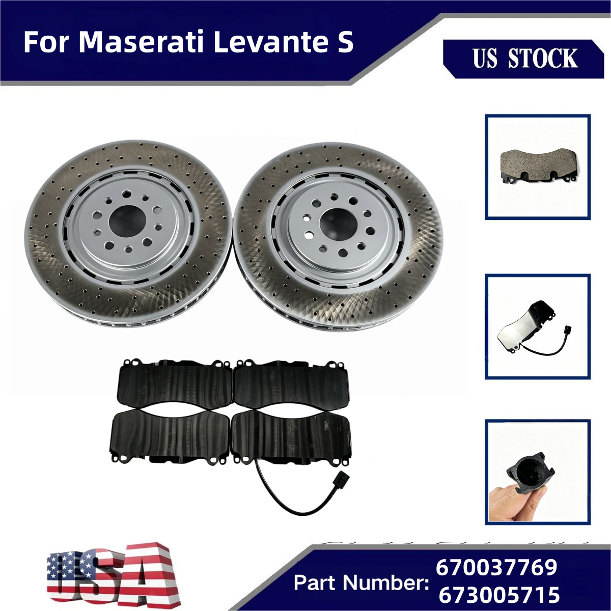 Maserati Levante 2017-2022 Front Brake disc P/N 673005715
