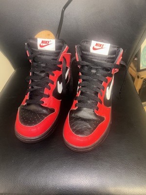 Nike Dunk High GS Deadpool Sneaker UK 4,5 EU 37,5 DB2179-003 Rot Schwarz