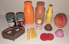 Lof 16 Mixed Pretend Food Toys - Ice Cream, Cake, Peach