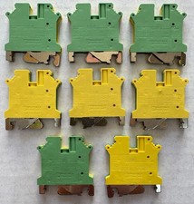 LOT OF (8) PHOENIX CONTACT TYPE USLKG5 GROUND MODULAR TERMINAL BLOCKS