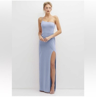 Lovely by Dessy Crepe Sleeveless Bridesmaid Dress Sky Blue Size 0 MPN LB051 | eBay Lovely by Dessy Crepe Sleeveless Bridesmaid Dress Sky Blue Size 0 MPN LB051 | eBay