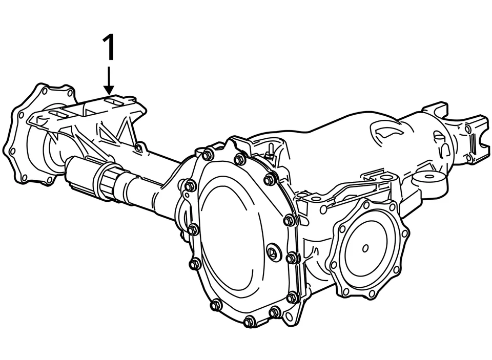 Eje delantero Carrier relación 3,73 Opt GT4 se adapta a camioneta Sierra 2500 11-15 1447800 Foto 4 de 4