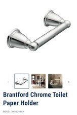 Moen YB2208CH Brantford Double Post Toilet Paper Holder, Chrome, New in box