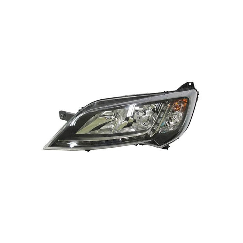 Phare avant gauche noir LED et H7 pour Fiat Ducato dès 2014 - Optique de rechange