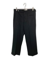 yohji yamamoto noir Cropped wool trousers, slacks, rolled up.