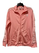 ADIDAS OG Firebird TT Track Zip Up Jacket Women's XL Semi Pink X Large