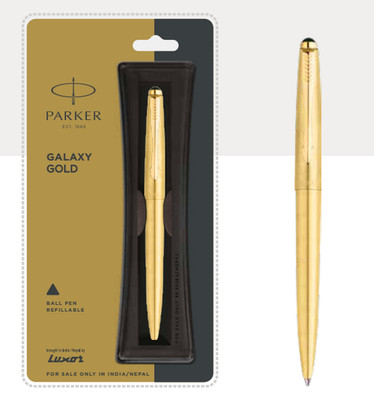 Parker Galaxy Gold Gehäuse Kugelschreiber Goldrand (3er Pack)